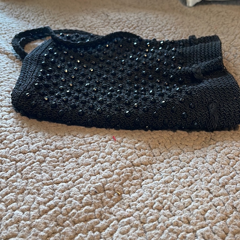 Beaded small backpack purse - Picture 3 of 6